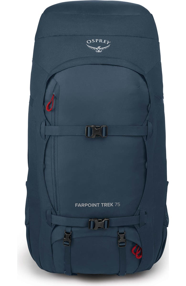 Osprey Farpoint Trek 75-Liter Backpack Luggage, Main, color, Muted Space Blue