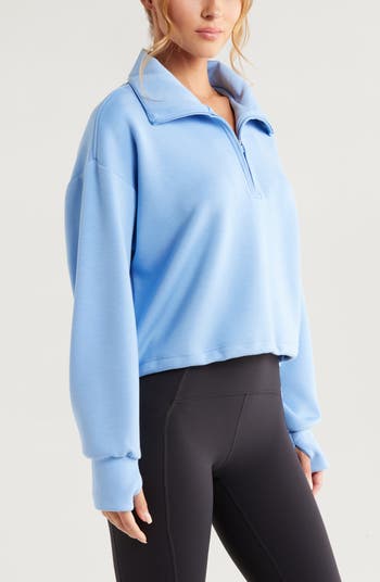 Soft Modal Blend Half Zip Pullover