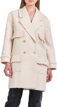 Endless Rose Double Breasted Tweed Coat