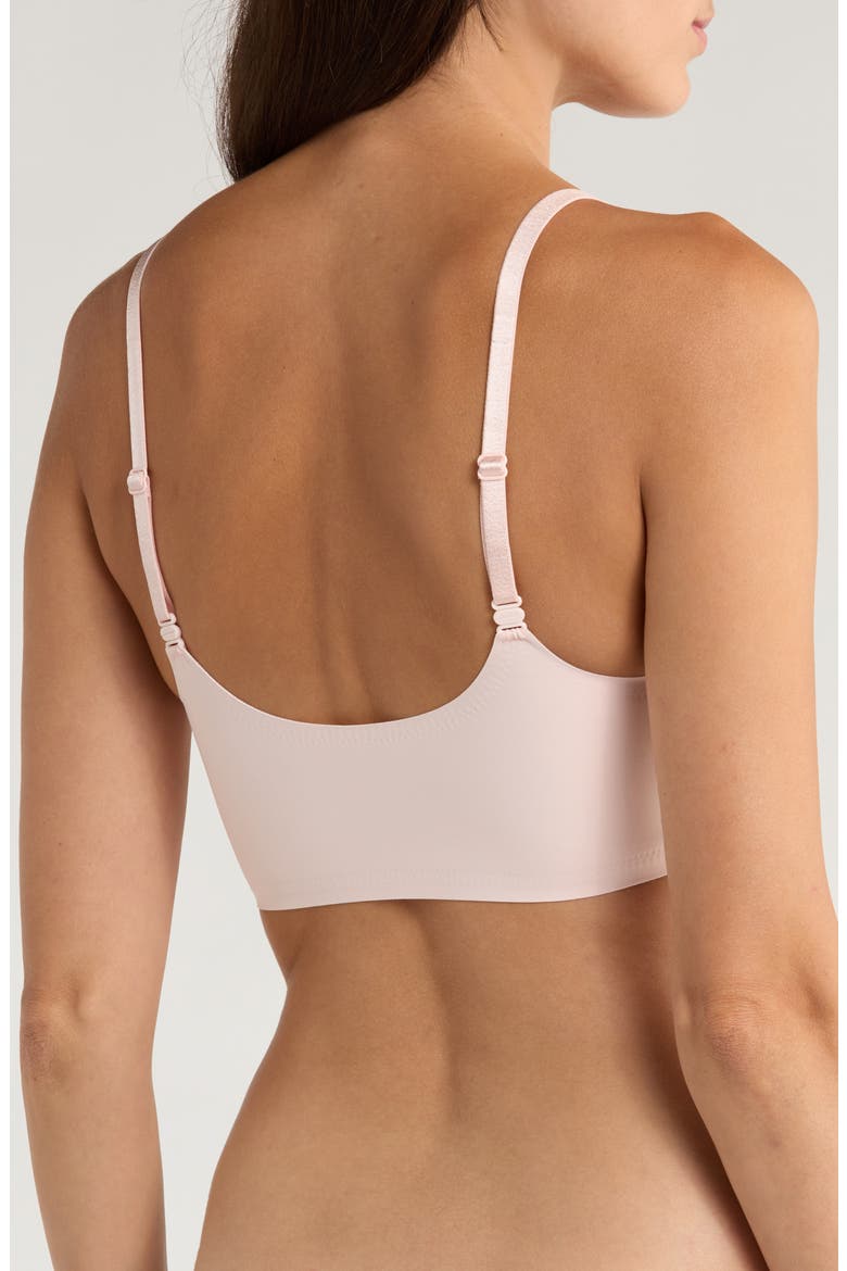 The True Body Triangle Convertible Strap Bralette, Alternate, color, PEONY