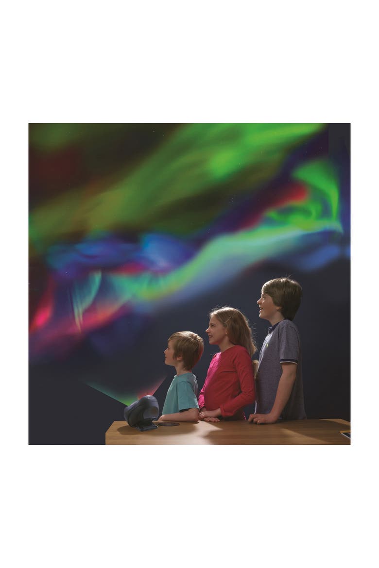 Aurora Northern and Southern Lights Projector STEM, Alternate, color, Black