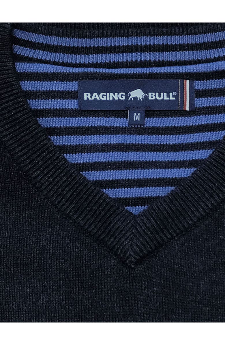 Raging Bull Classic V-Neck Sweater, Alternate, color, Black