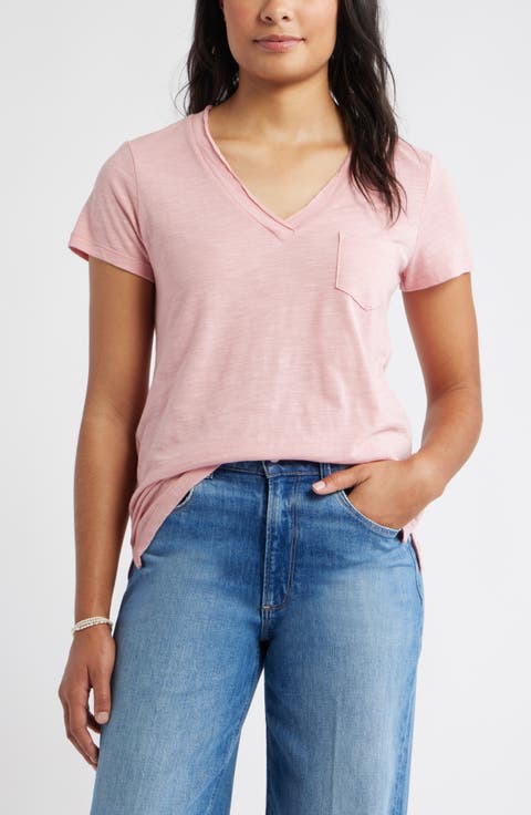 Cotton & Modal V-Neck T-Shirt