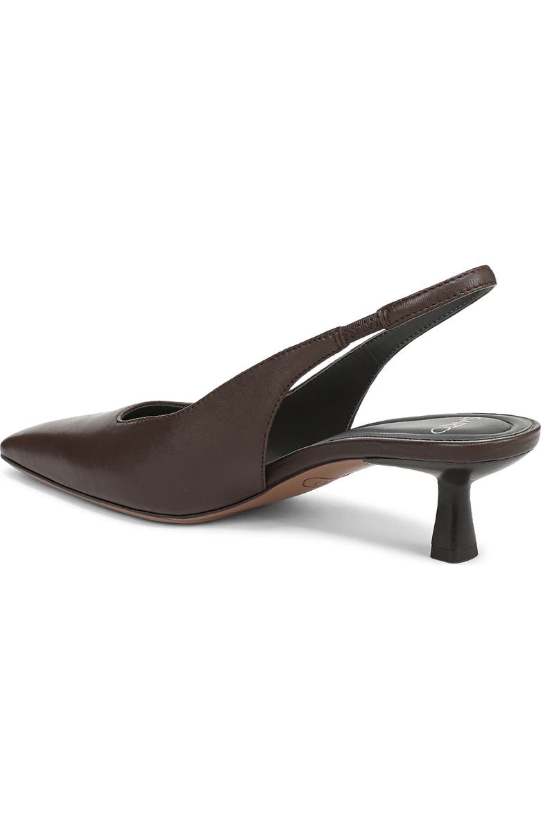 SARTO by Franco Sarto Raven Slingback Kitten Heel Pump, Alternate, color, Chocolate Brown
