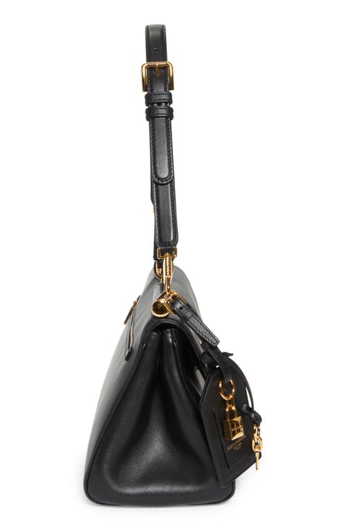 Dolce & Gabbana Sicily Leather Top-handle Bag In Black