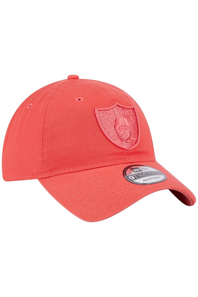 Men's New Era Red Las Vegas Raiders Core Classic 2.0 Brights 9TWENTY Adjustable Hat, Alternate, color, Red