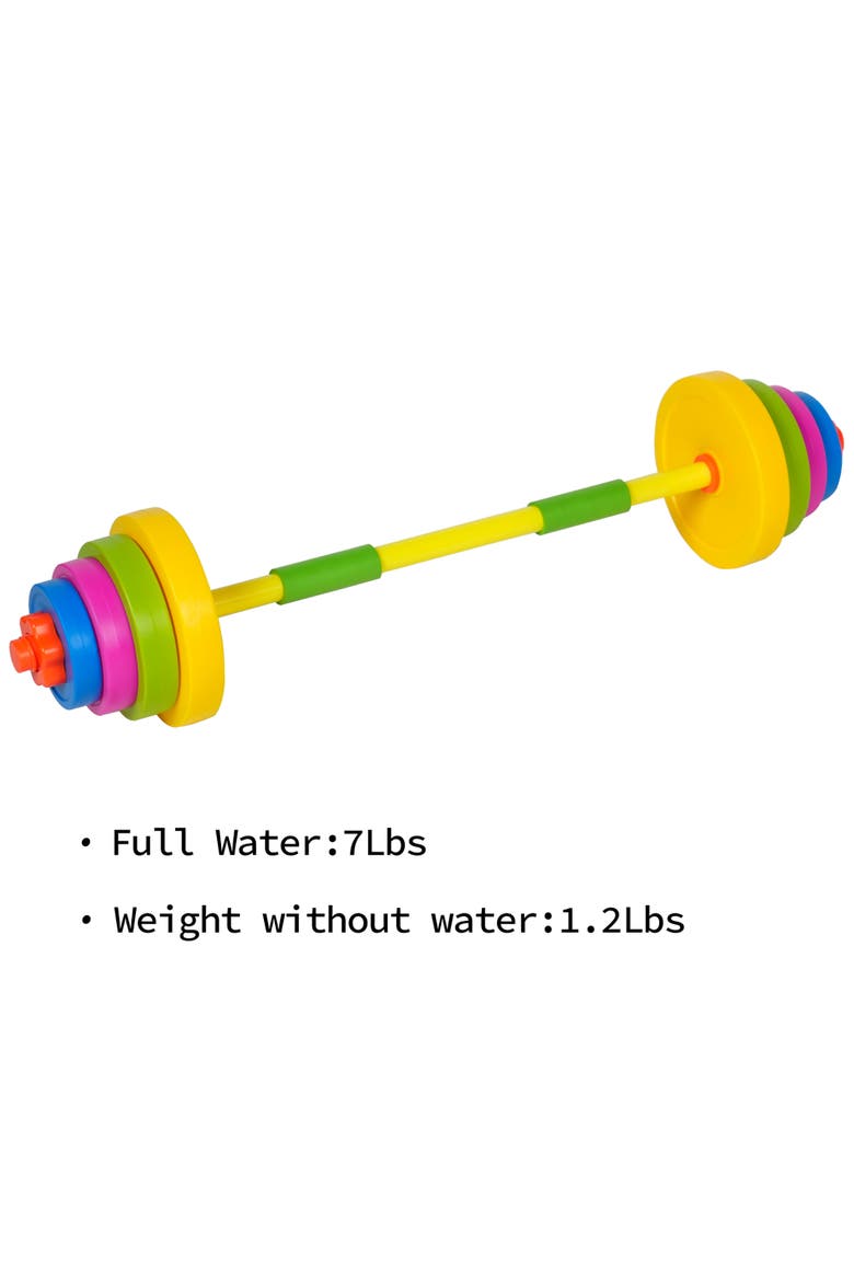 Kids Weight Bench Press Adjustable Toy Exercise Equipment, Alternate, color, Multicolored