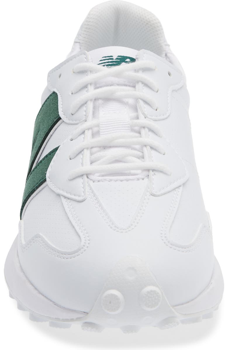 New Balance 327 Waterproof Spikeless Golf Shoe, Alternate, color, White / Green