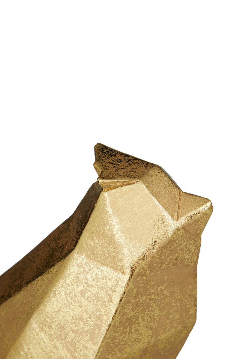 COSMO BY COSMOPOLITAN Gold Polystone Bird Sculpture - Set of 4, Alternate, color, 