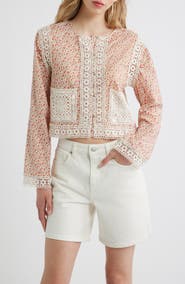 Hill House Home The Tory Crop Organic Cotton Voile Top