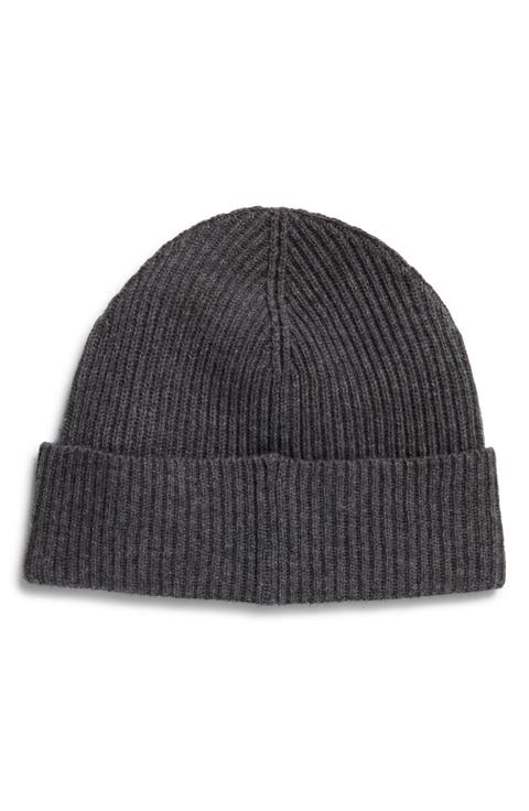 Wool & Cashmere Rib Beanie
