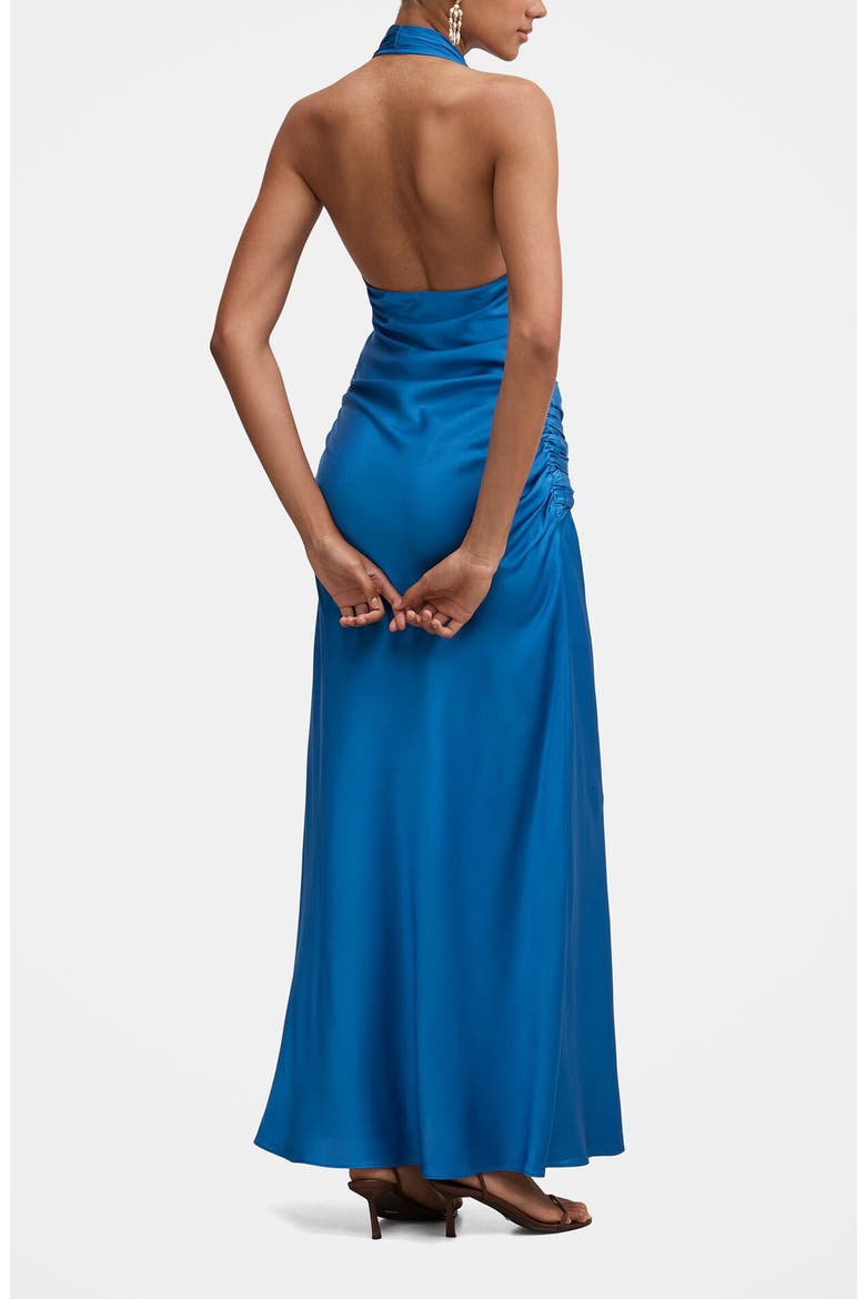 Cartia Drape Maxi Dress, Alternate, color, COBALT