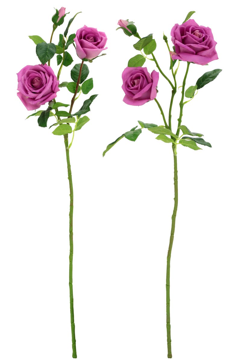 Mark Roberts Luscious Garden Rose Natural Touch, Box of 6, Alternate, color, Lavender