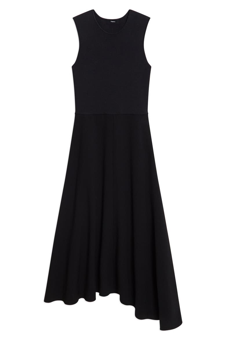 Asymmetric A-Line Dress, Alternate, color, BLACK - 001