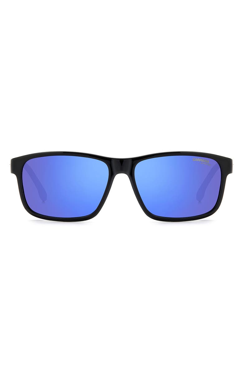 Carrera Eyewear 54mm Square Sunglasses, Main, color, Black Blue