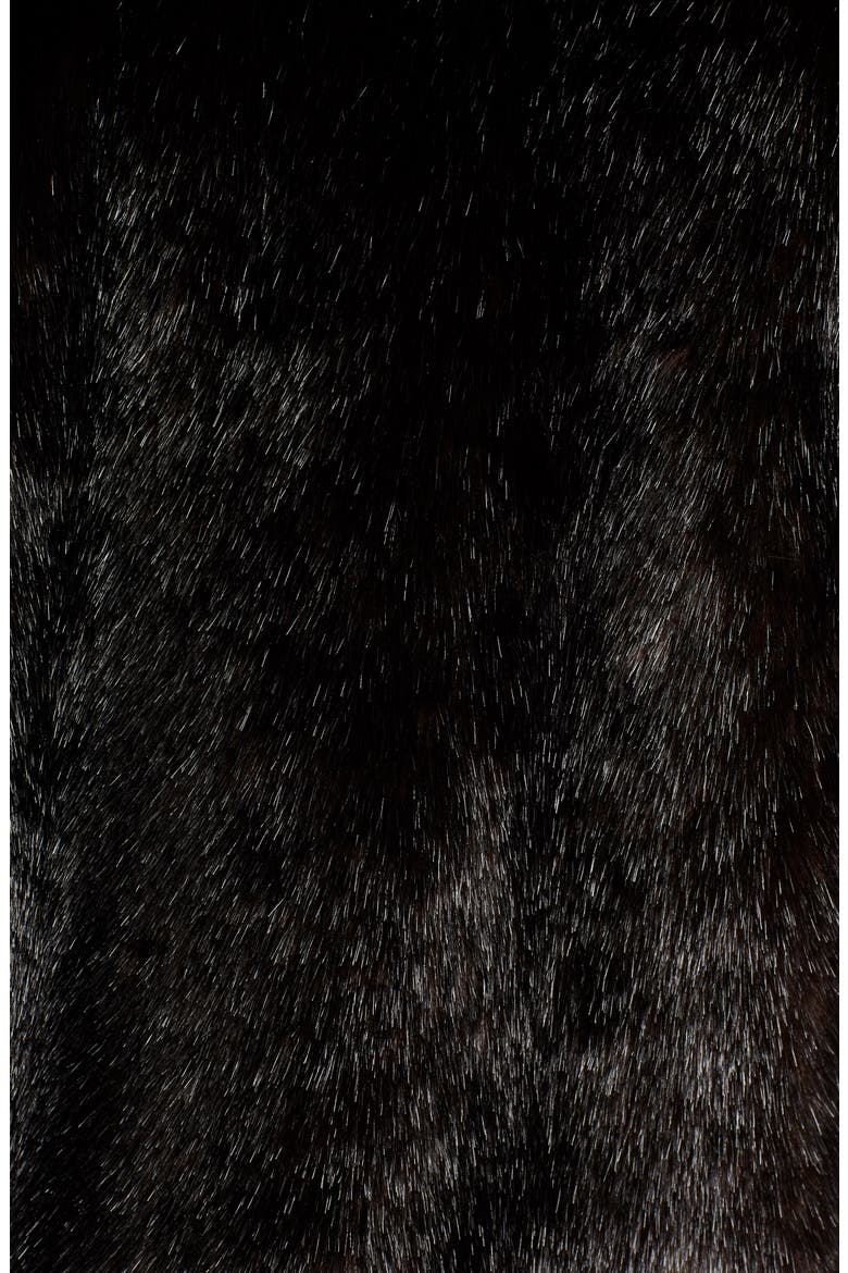 Faux Fur Jacket, Alternate, color, BROWN