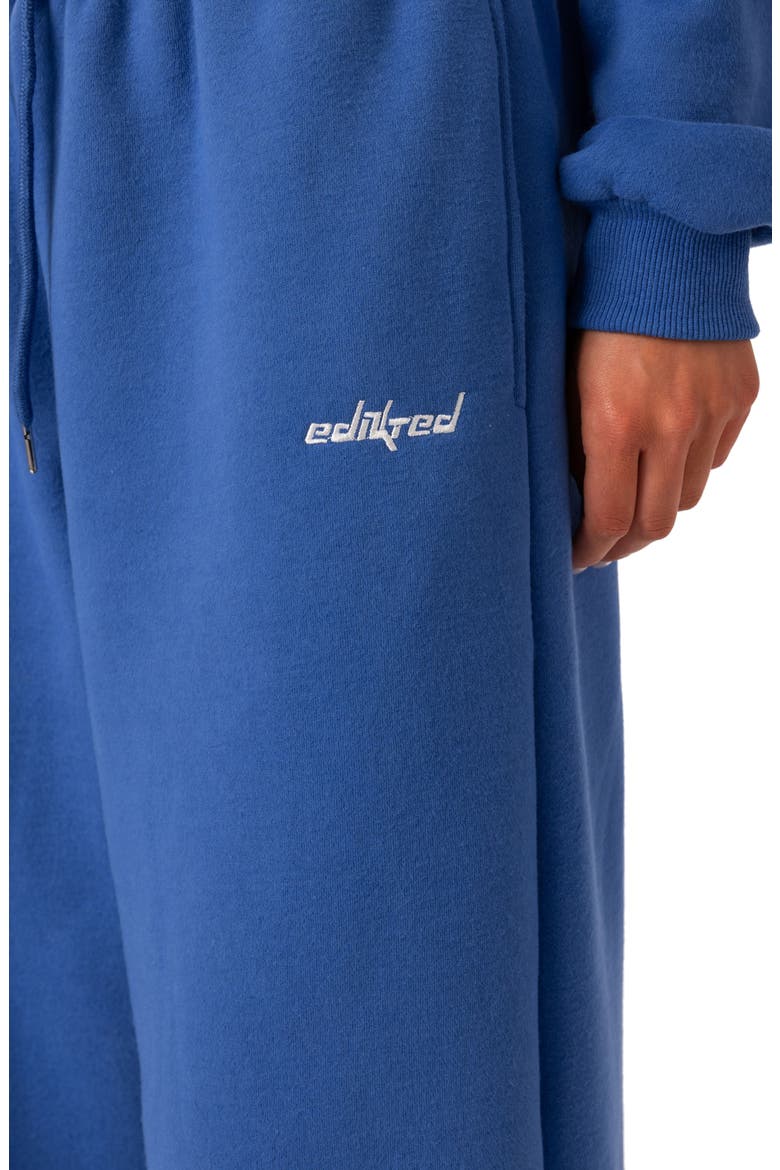 Breanna Low Rise Wide Leg Sweatpants, Alternate, color, BLUE