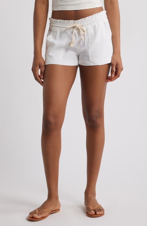 Oceanside Cotton Drawstring Shorts