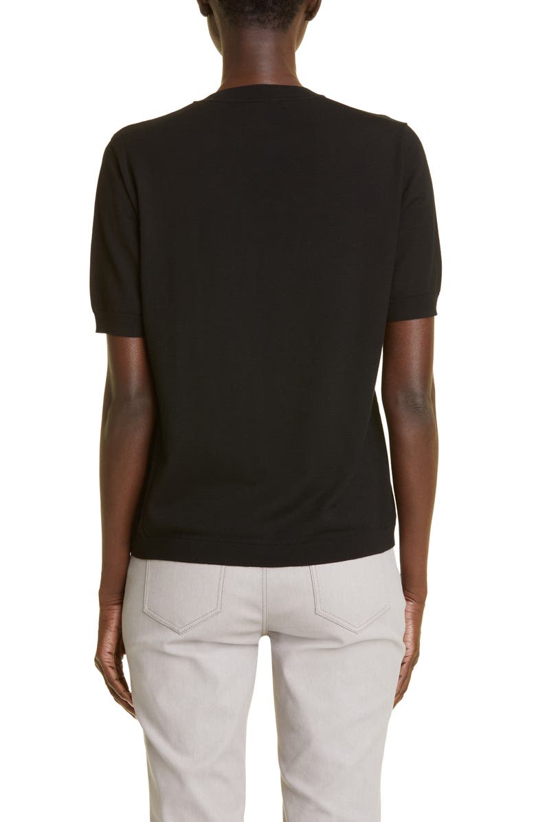 Lafayette 148 New York Short Sleeve Sweater, Alternate, color,