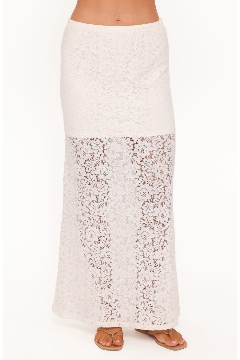 Cassie Lace Maxi Skirt, Main, color, CREAM