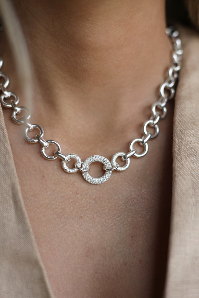 Grand Necklace, Alternate, color, Silver