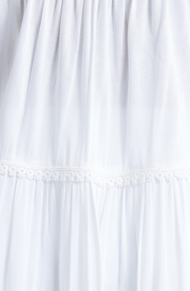 Ramy Brook Makenzy Eyelet Tassel Strap Cover-Up Minidress, Alternate, color, 