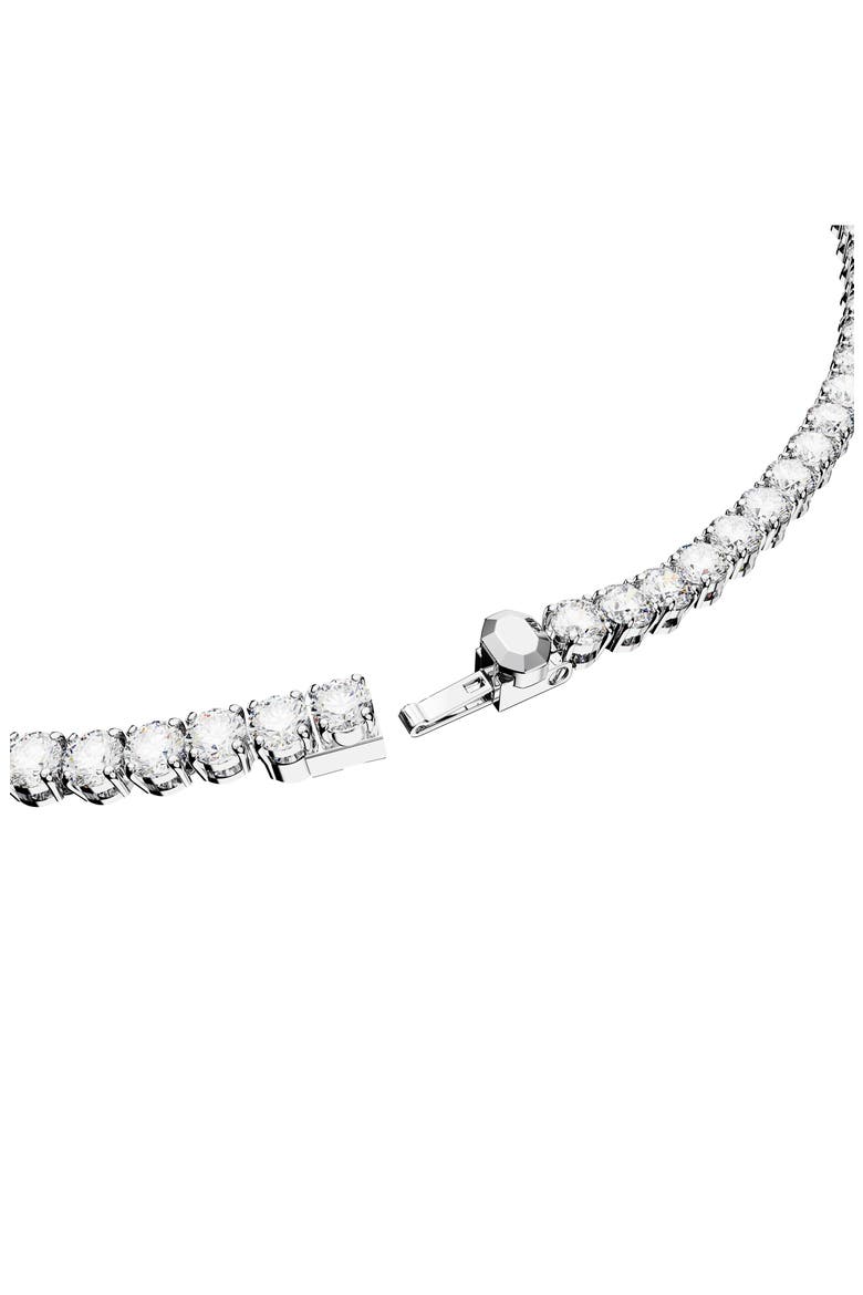 Matrix Tennis Necklace, Alternate, color, SILVER/ WHITE
