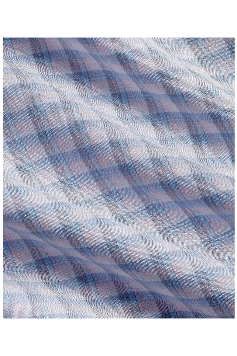 Twill Check Cotton Sport Shirt, Alternate, color, PINK/ SKY