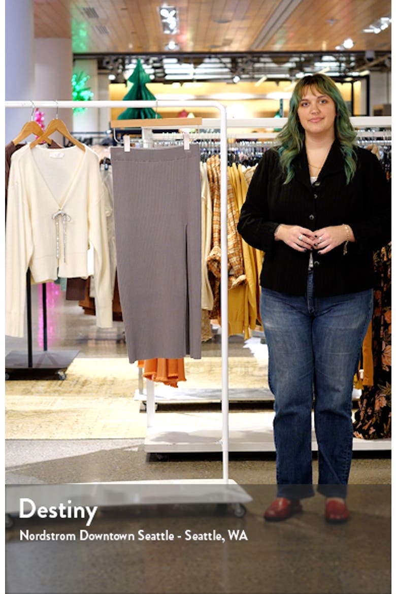 Rib Sweater Skirt video