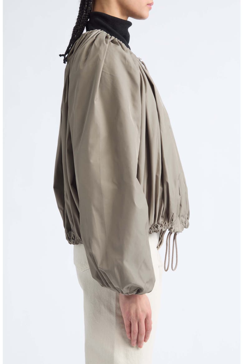 Gathered Parachute Coat, Alternate, color, ROCK