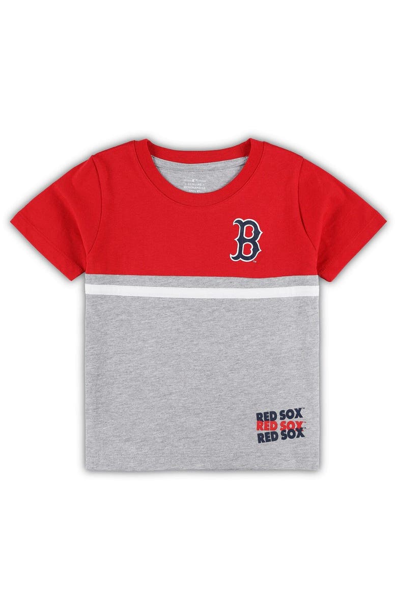Outerstuff Toddler Navy/Red Boston Red Sox Batters Box T-Shirt & Pants Set, Alternate, color, 