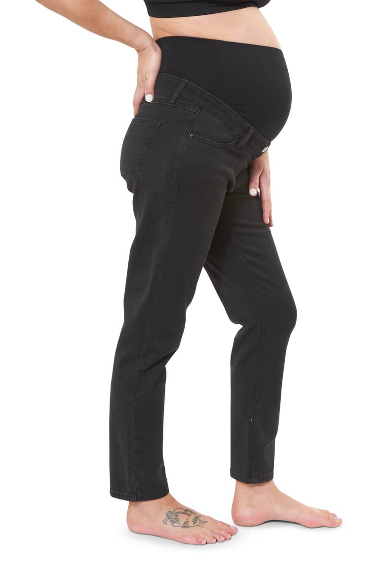 Hunter Over Bump Crop Jean, Alternate, color, BLACK