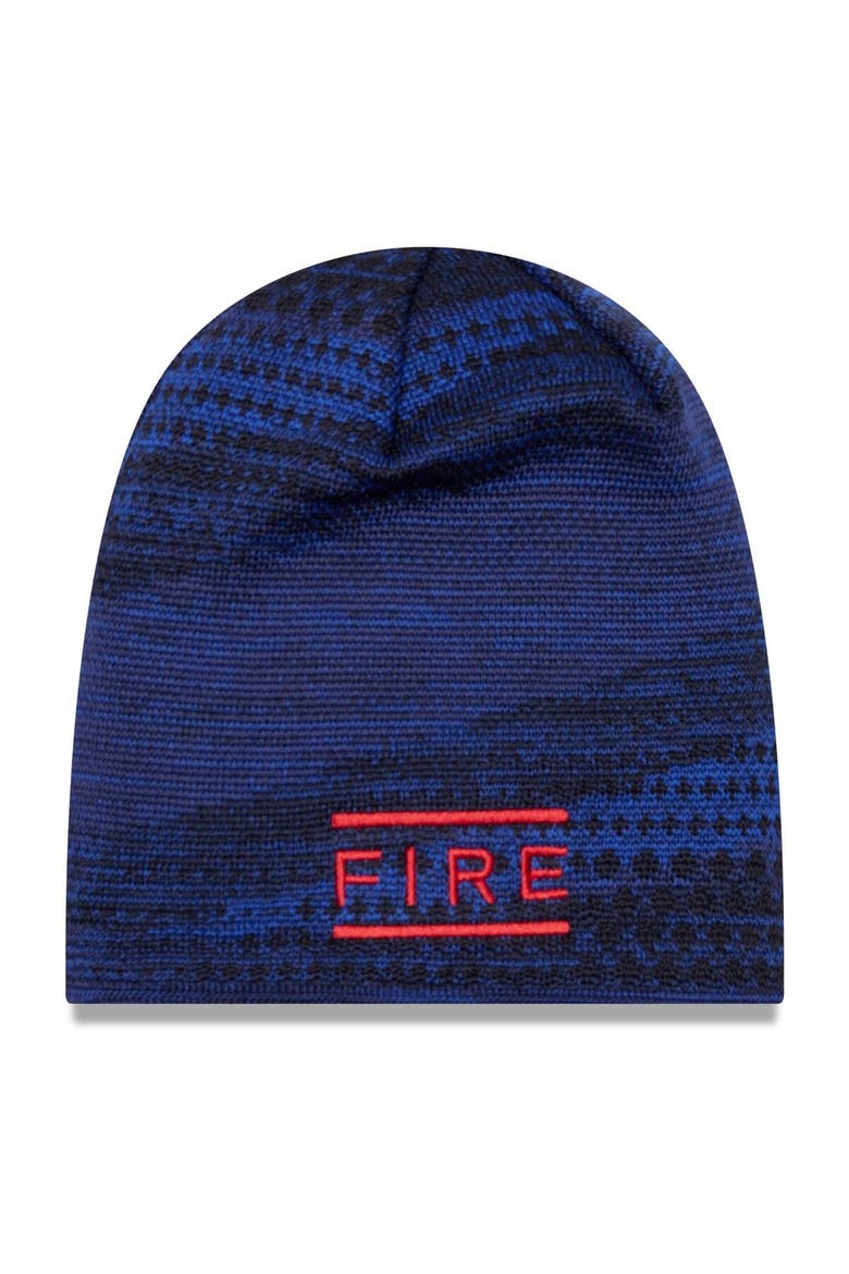 Men's New Era Navy Chicago Fire Kick Off Knit Beanie, Alternate, color, Navy