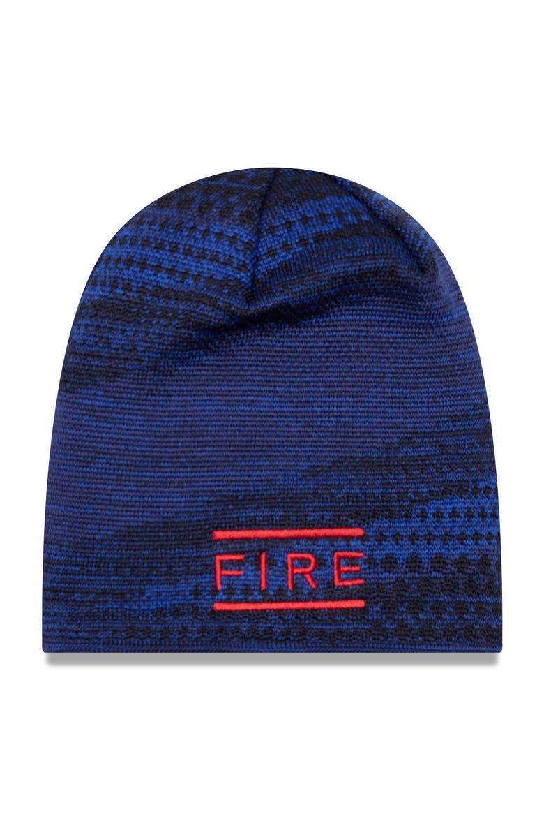New Era Men's New Era Navy Chicago Fire Kick Off Knit Beanie, Alternate, color,