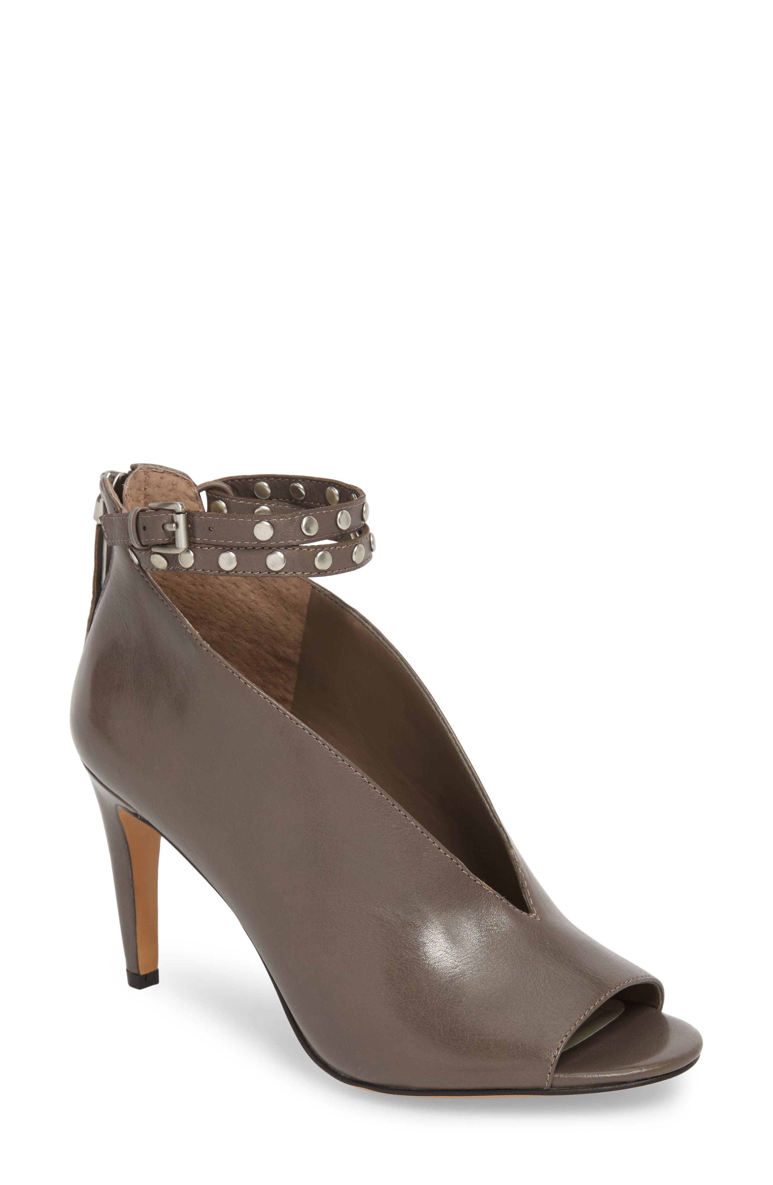 1. STATE Sall Ankle Strap Open Toe Pump, Main, color, ZINC LEATHER