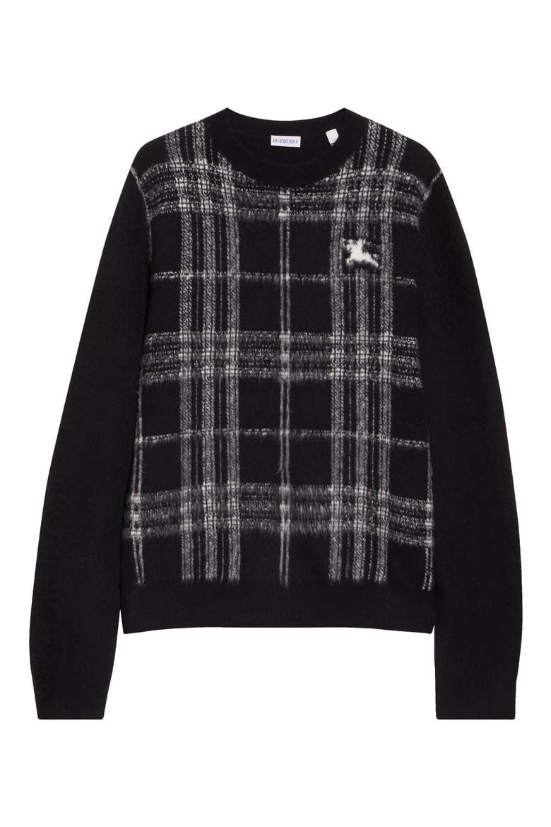 Tarron EKD Wool Blend Sweater, Alternate, color, BLACK/ WHITE