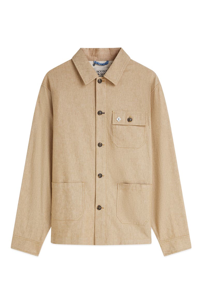 Worker Shirt Jacket, Alternate, color, DIJON