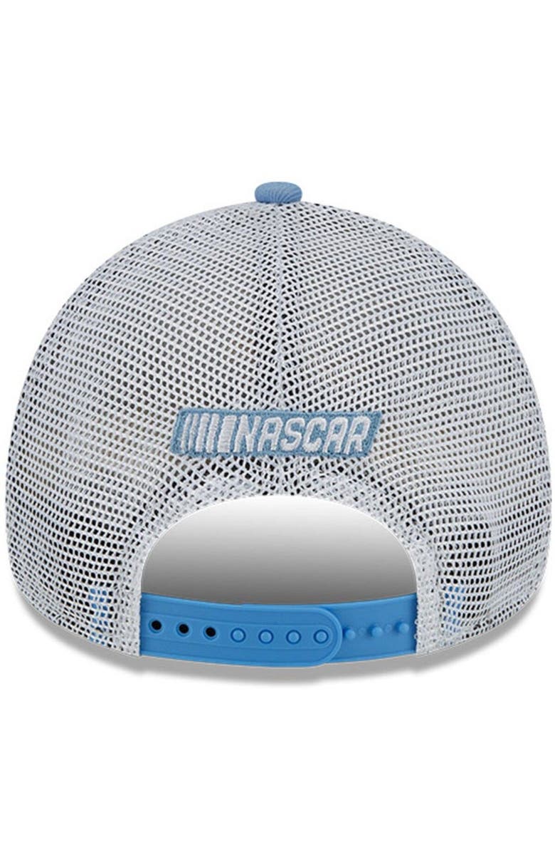 New Era Men's New Era Light Blue/Gray Wendell Scott Legends 9FORTY A-Frame Trucker Snapback Adjustable Hat, Alternate, color, 