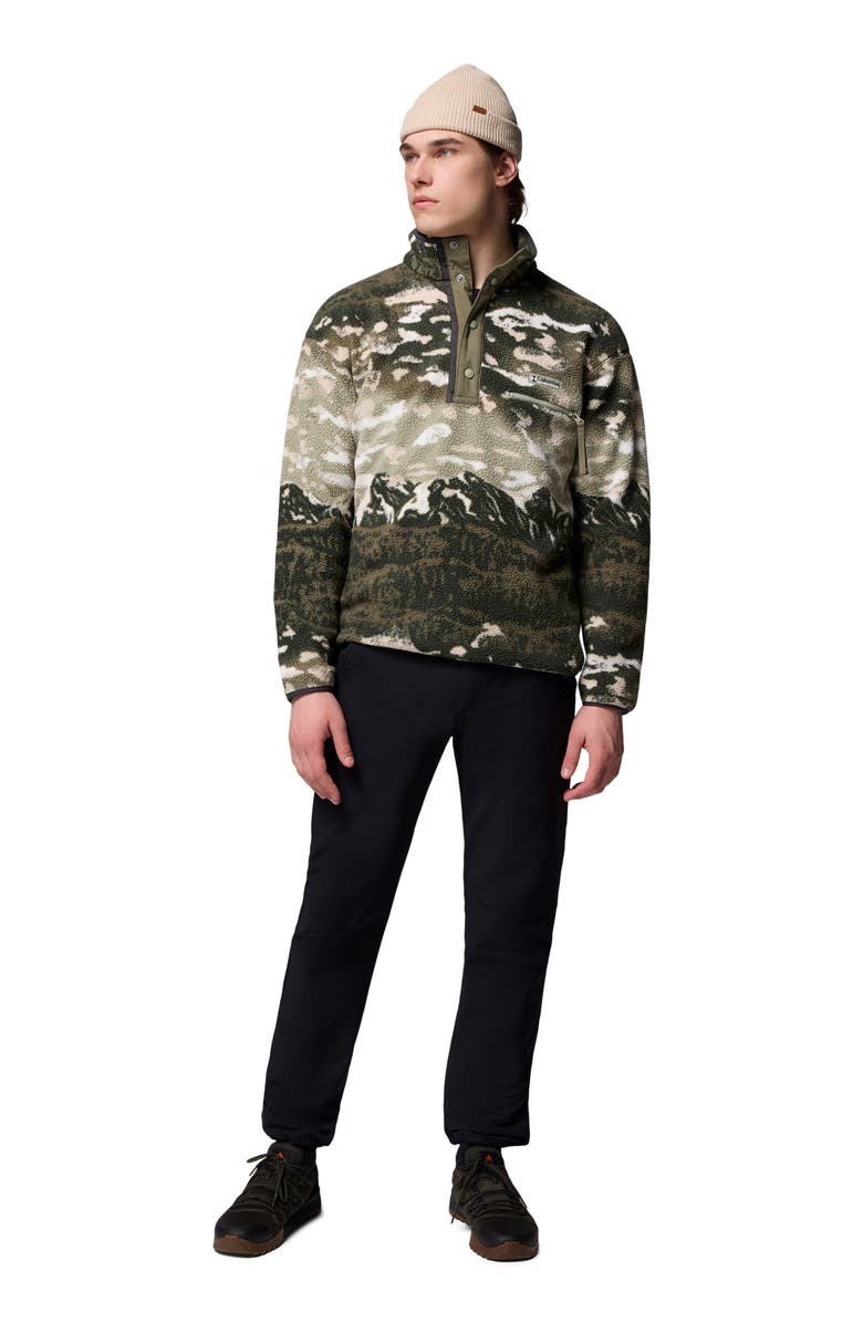 Columbia Helvetia II Print Fleece Pullover, Alternate, color, Safari Sisters