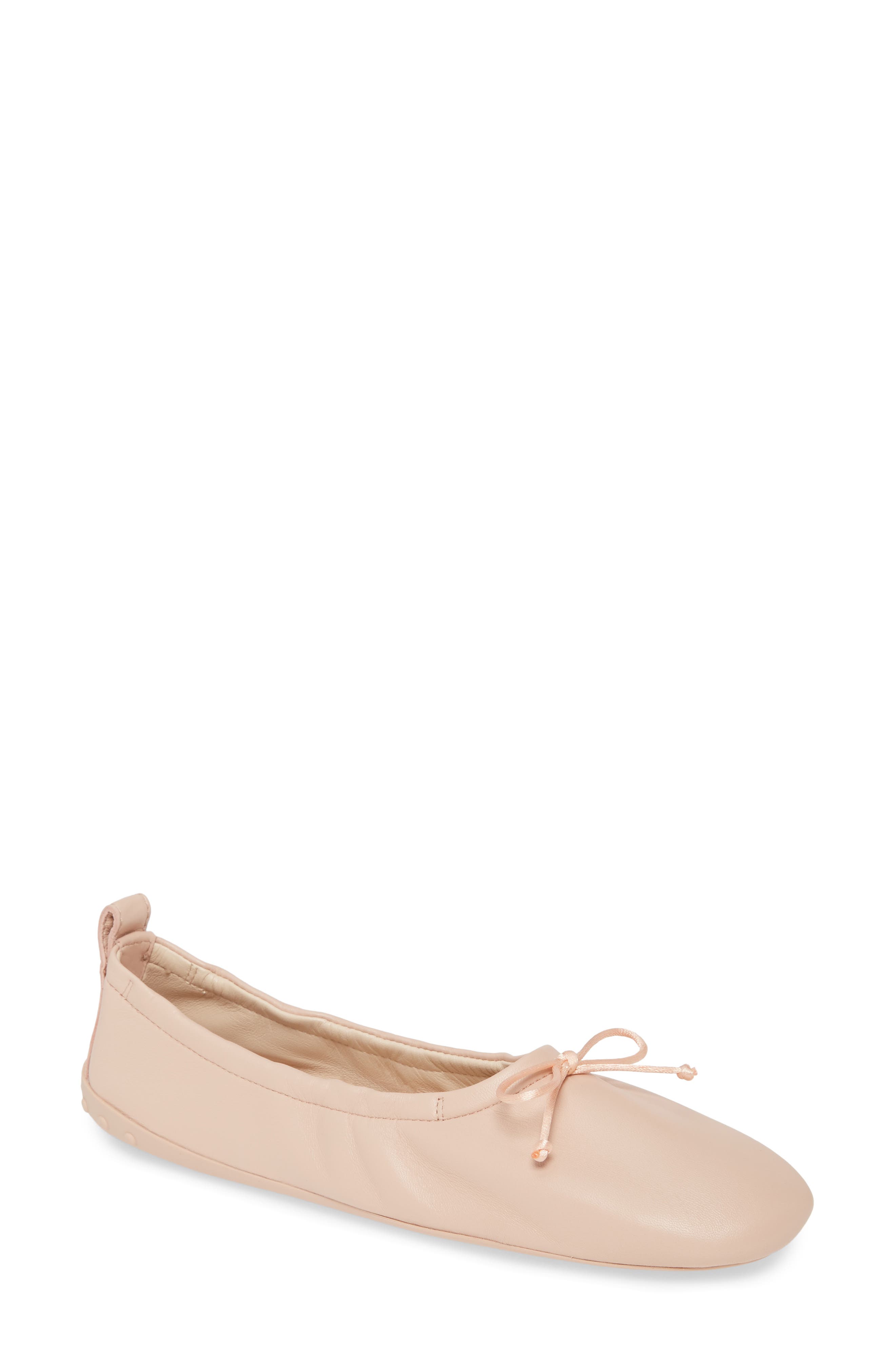 Tod's Scrunch Ballet Flat, Main, color, 