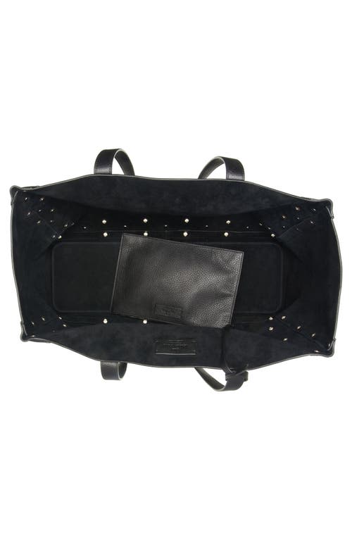 Valentino Brown Suede Nellcote Tote In 0no Nero
