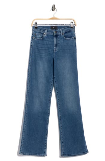 7 For All Mankind Alexa High Waist Wide Leg Jeans In Blue