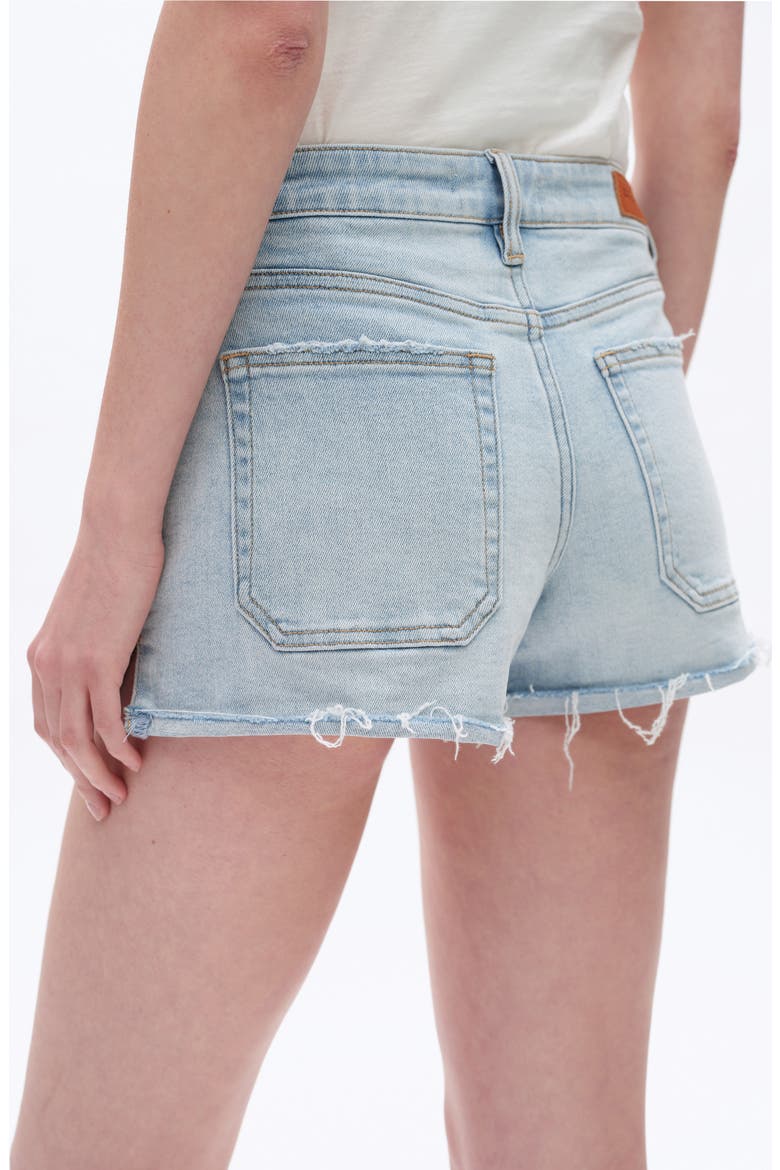 Cutoff Denim Shorts, Alternate, color, LIGHT BLUE