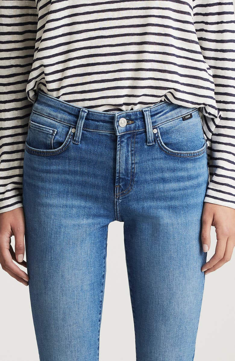 Mavi Jeans Molly Mid Rise Bootcut Jeans, Alternate, color, Mid Brushed Flex Blue