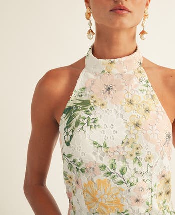 Tatiana Floral Lace Minidress