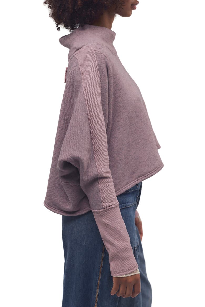 My Girl Mock Neck Sweater, Alternate, color, DEVILLE MAUVE