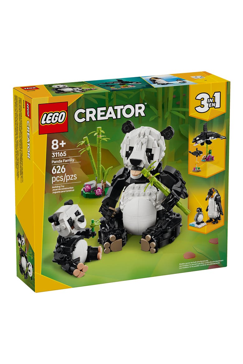 Creator Wild Animals Panda Family Building Kit 31165, Main, color, MULTI