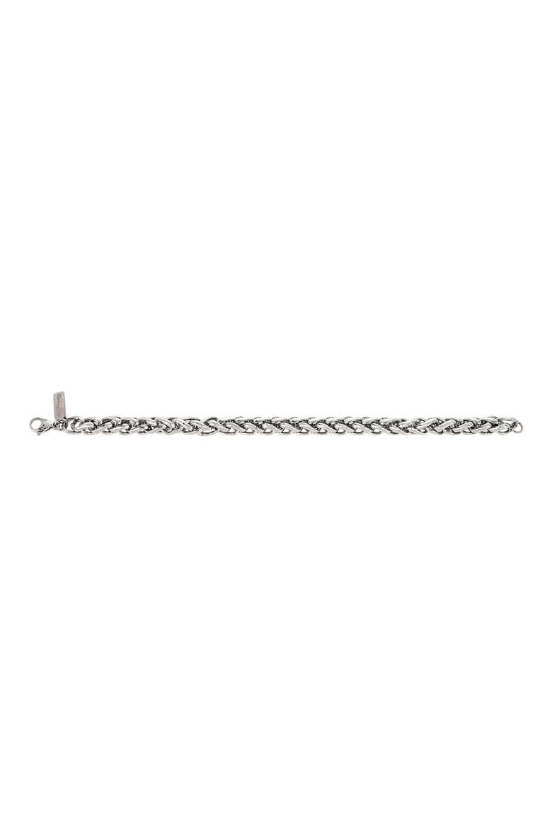 Men's Interlinked Bracelet, Alternate, color, SILVER