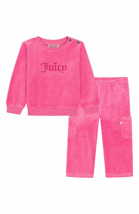 Cargo Velour Crewneck Sweatshirt & Pants Set