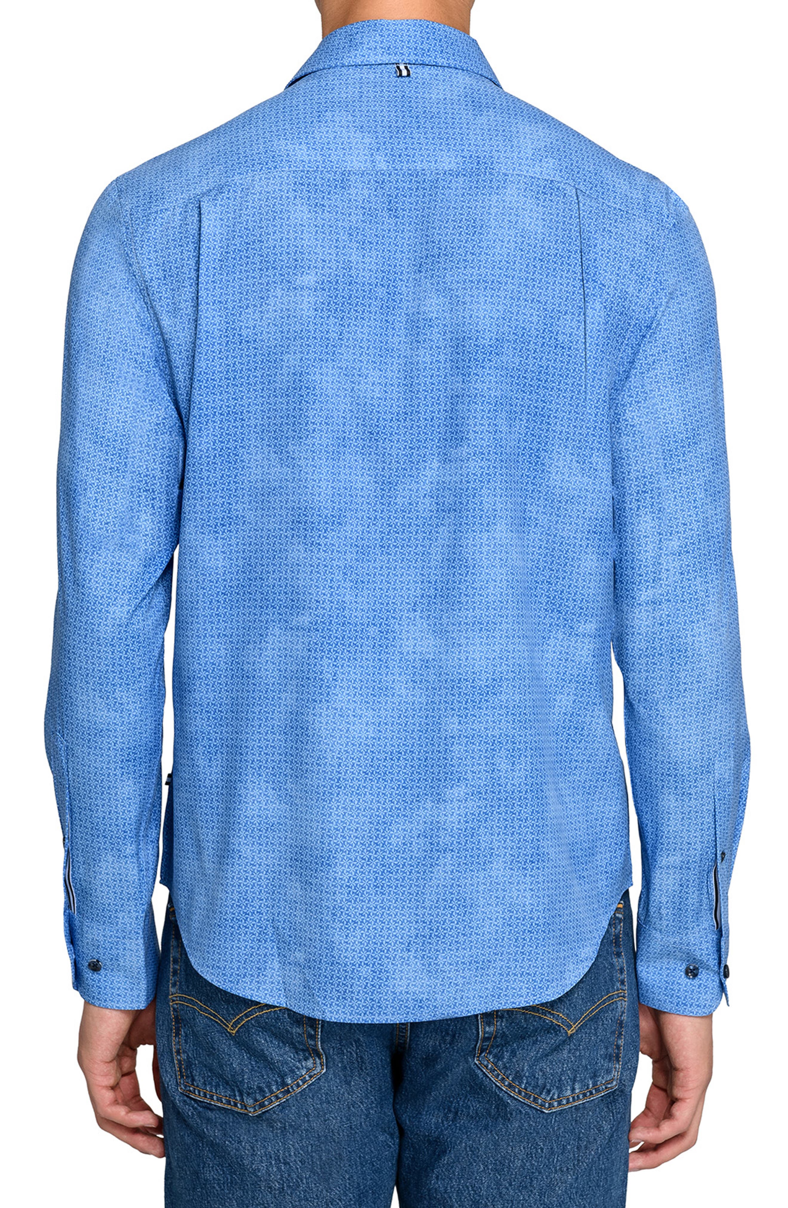 Pinwheel Print Woven Long Sleeve Basic - image 2